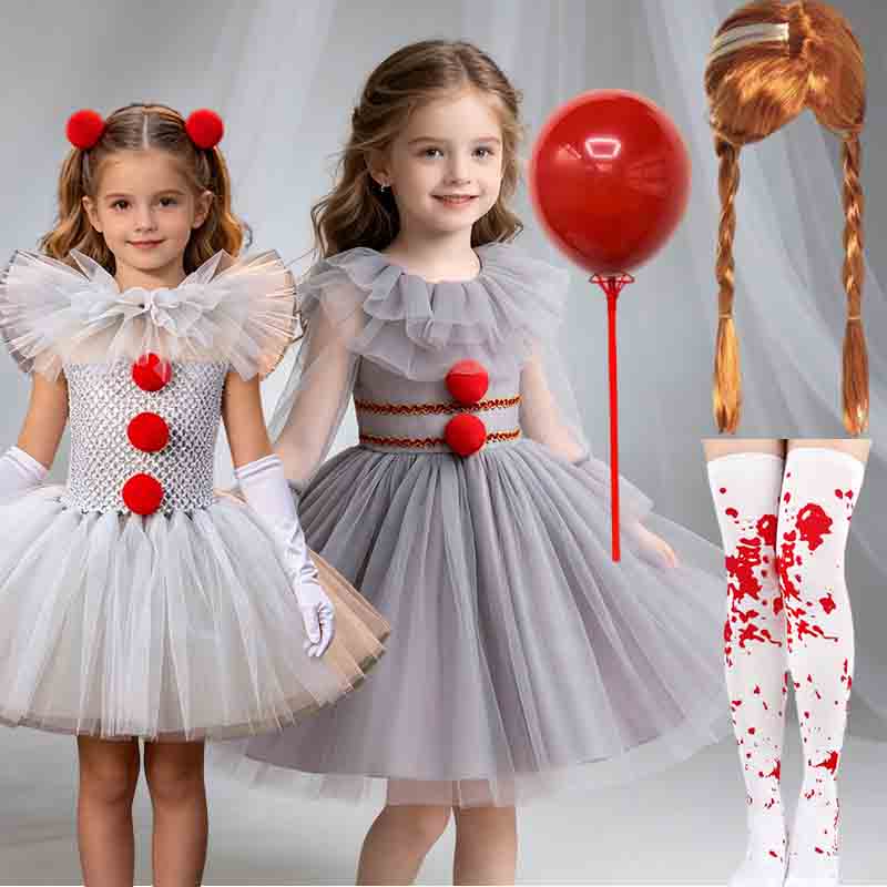 Baby Clothing Sizes - 2026 Halloween Evil Clown Tutu Costume