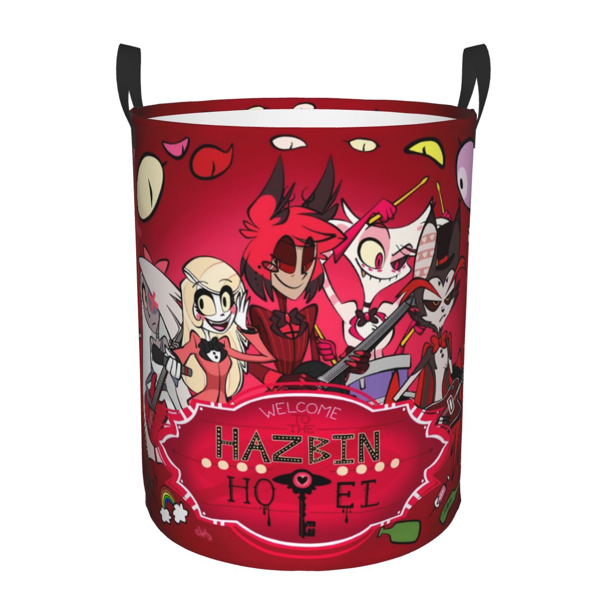 Baby Clothing Hamper - Anime H-Hazbin Hotels Laundry Basket Collapsible