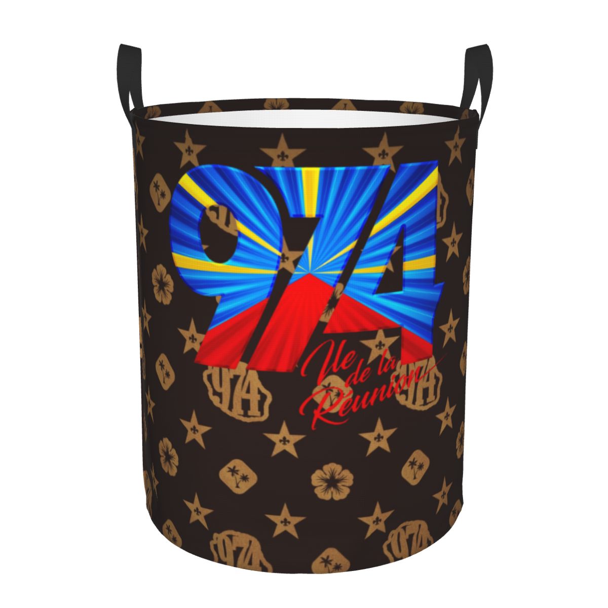 Baby Clothing Hamper - 974 Reunion Island Logo Laundry Basket