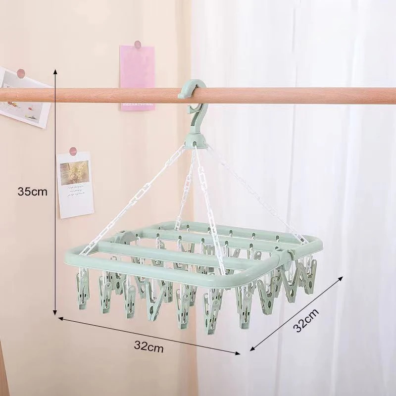 Clothes Drying Hanger with 32  - Baby Clothing Drying Rack recension och pris