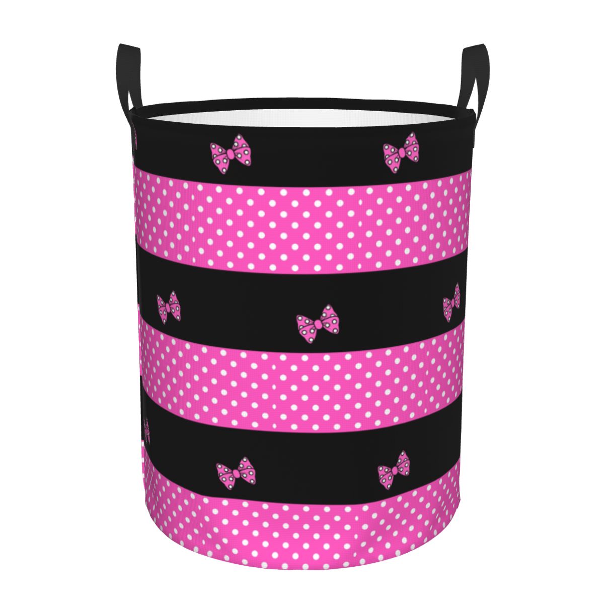 Custom Pink Minnie Polkadots L - Baby Clothing Hamper recension och pris