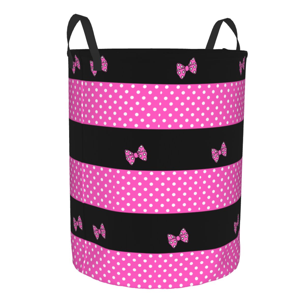 Custom Pink Minnie Polkadots L - Baby Clothing Hamper recension och pris