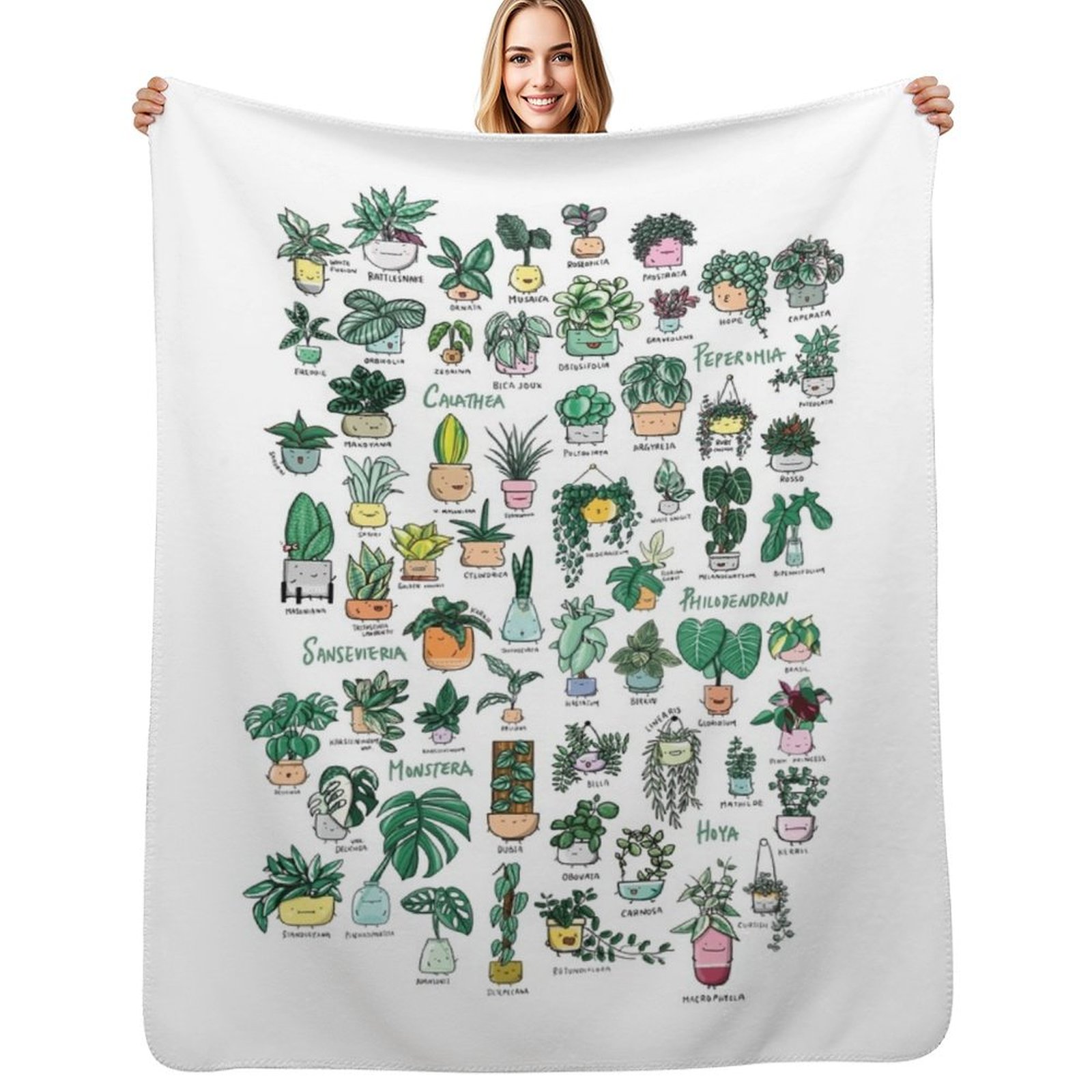 Plant Families Throw Blanket D - Fleece Sleep Bag recension och pris