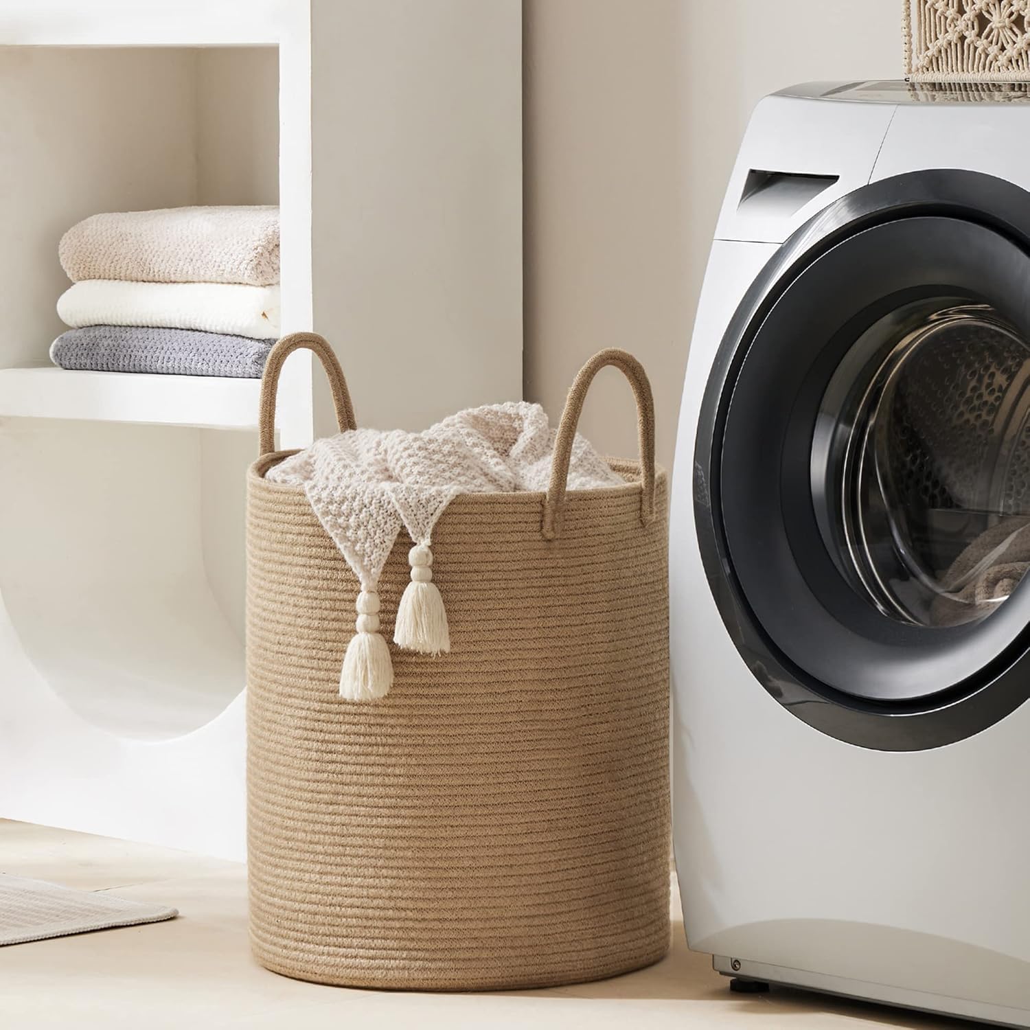Large Storage Basket Tall Wove - Baby Clothing Hamper recension och pris