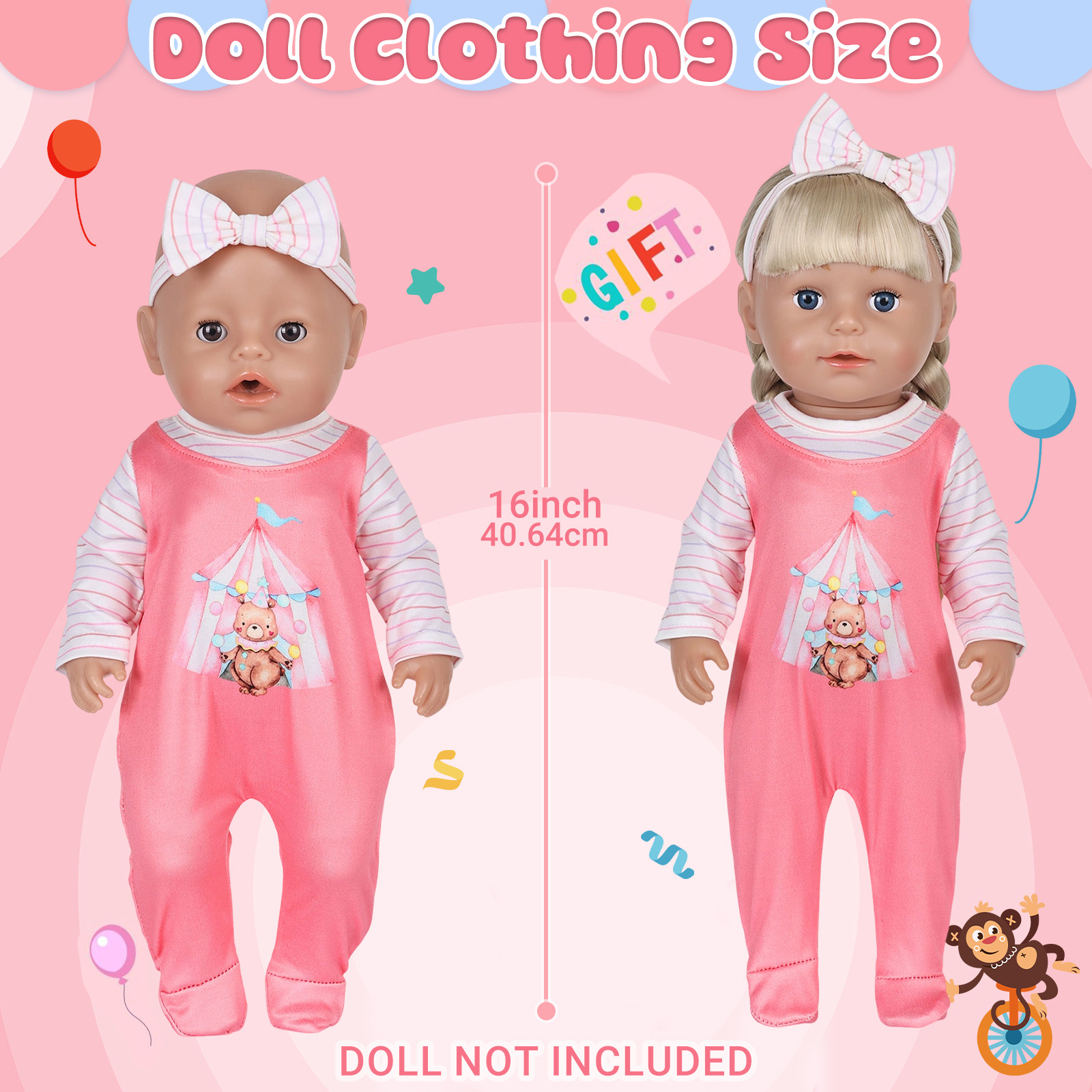Doll Clothes for 16-18inch 40- - Baby Clothing Items recension och pris
