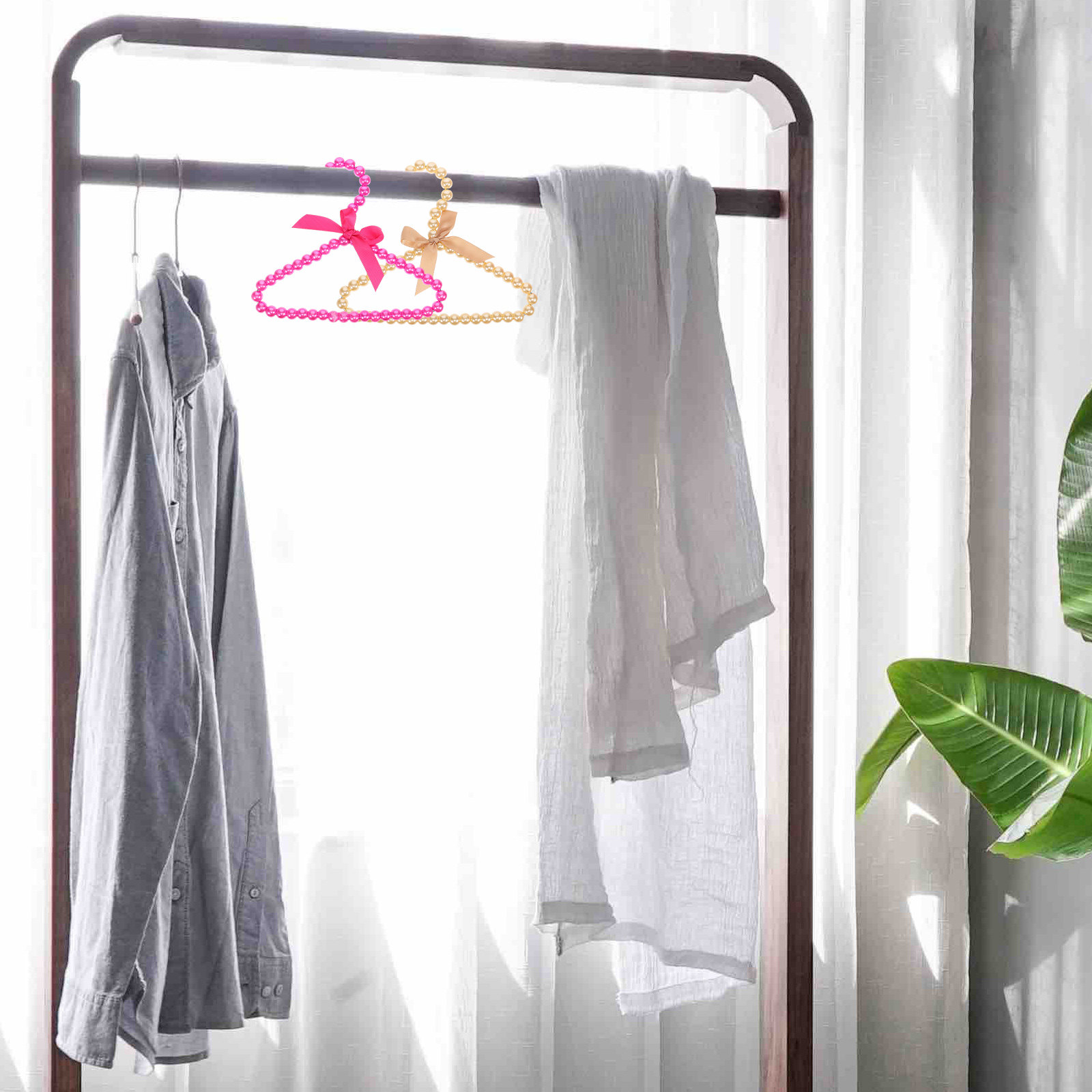 4Pcs Pearl Pet Clothes Hanger  - Baby Clothing Drying Rack recension och pris