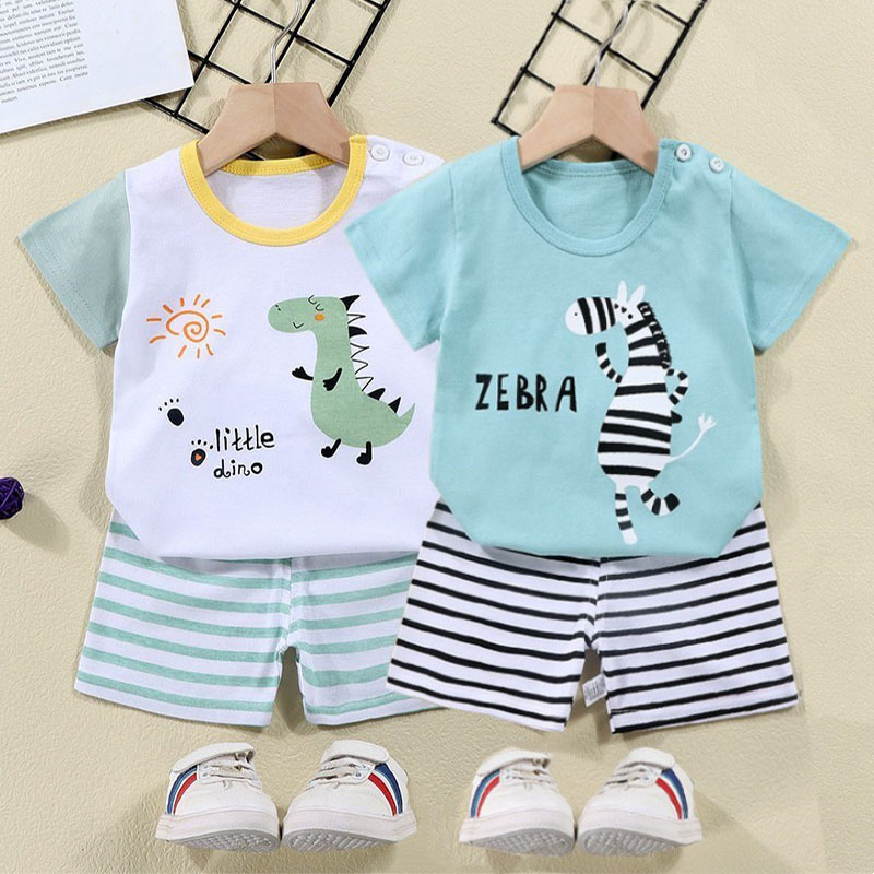 Cotton Tees+Shorts 2-piece Tra - Baby Clothing For Sale recension och pris