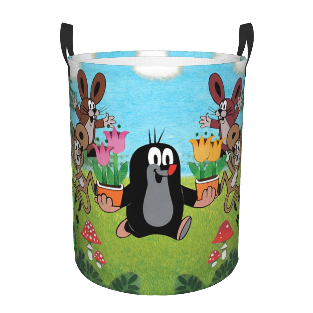 Happy Mole Laundry Basket Coll - Baby Clothing Hamper recension och pris