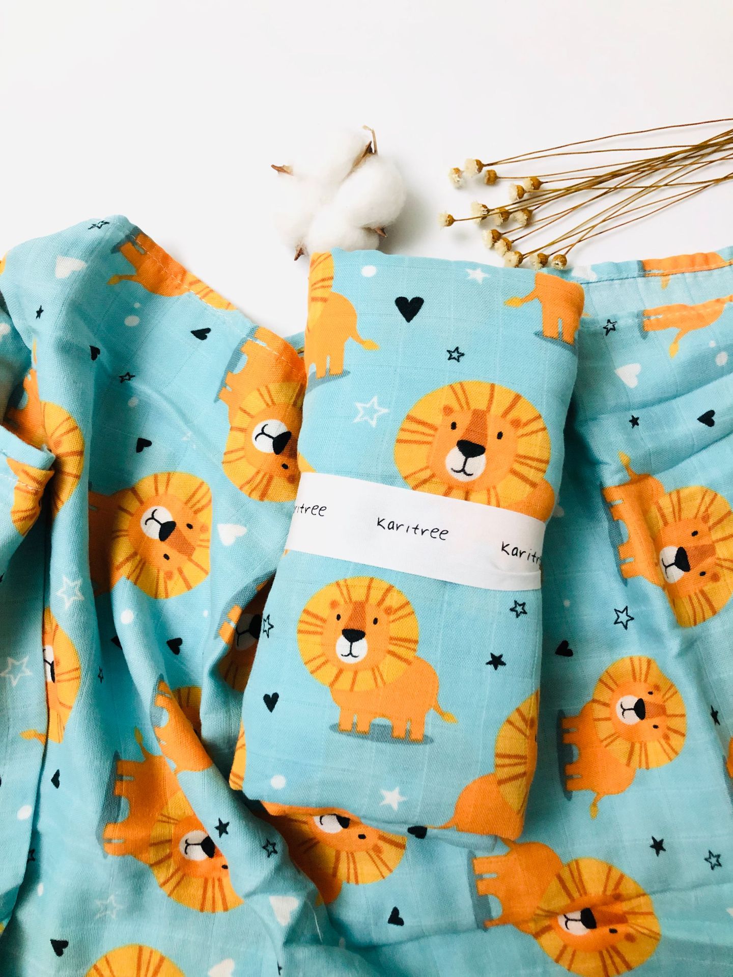 70% Bamboo 30% Cotton Baby Bla - Muslin Swaddle Wrap recension och pris