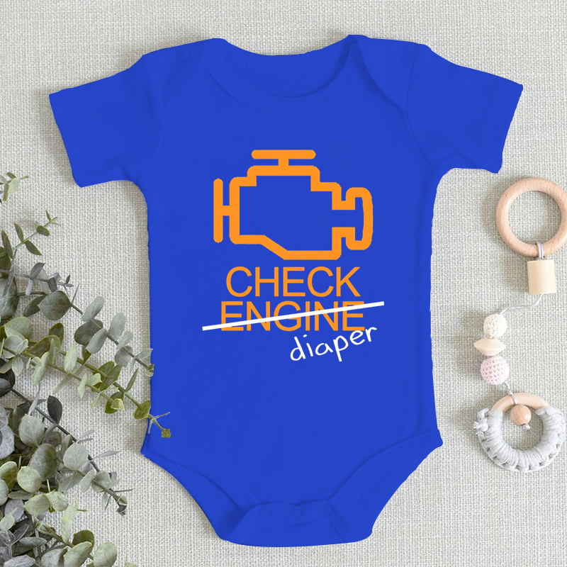 Funny Check Diaper Letter Desi - Baby Clothing Deals recension och pris