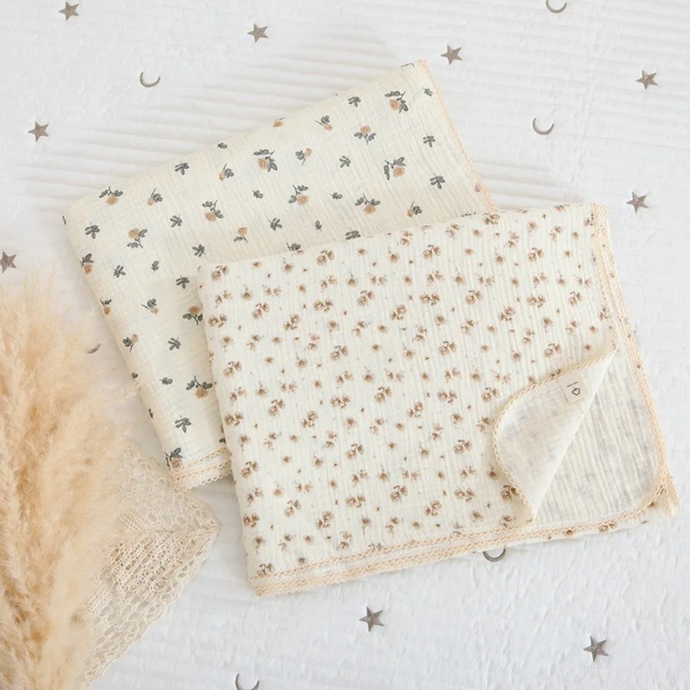 Soft Floral Muslin Baby Blanke - Muslin Swaddle Wrap recension och pris