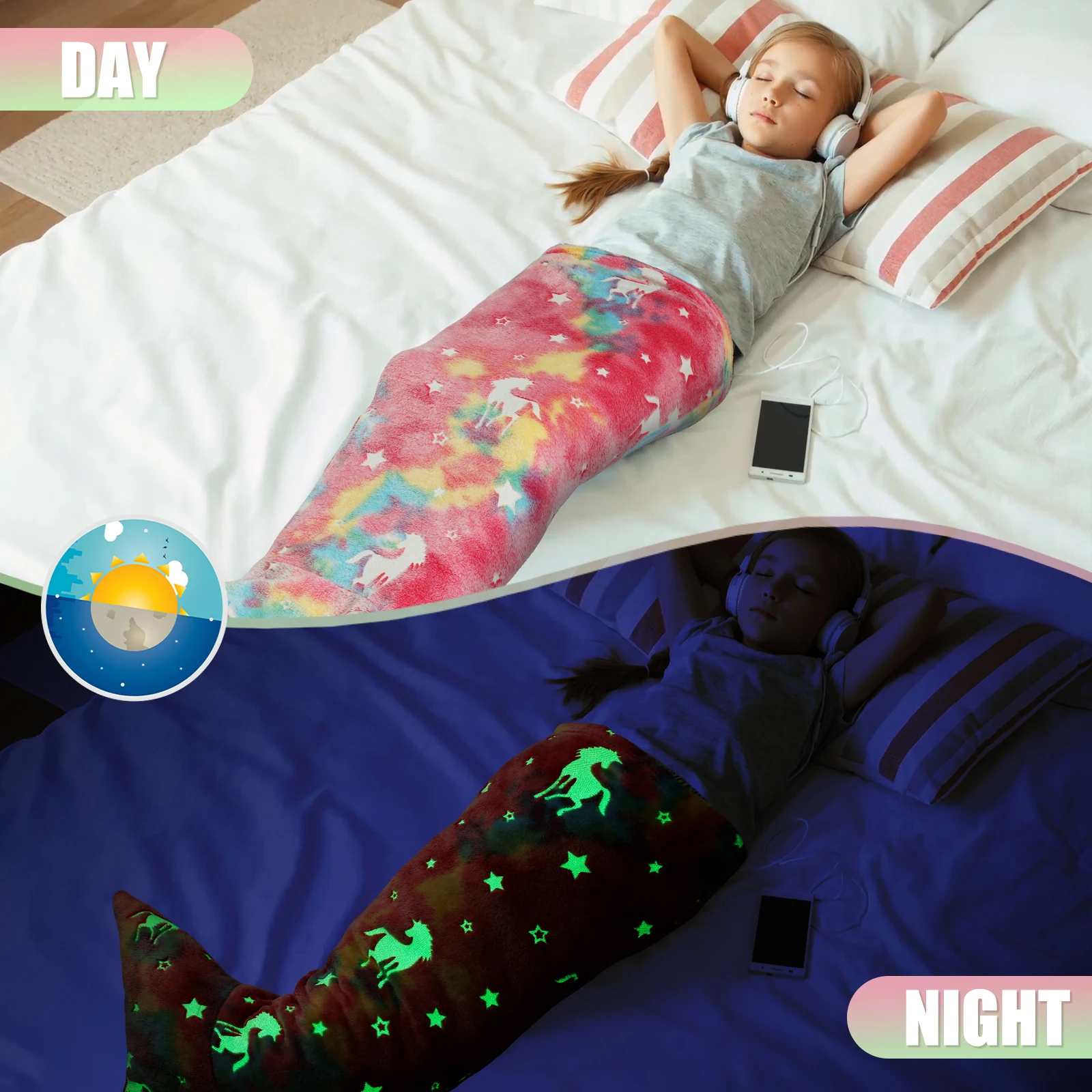 Flannel Mermaid Sleeping Bag S - Fleece Sleep Bag recension och pris