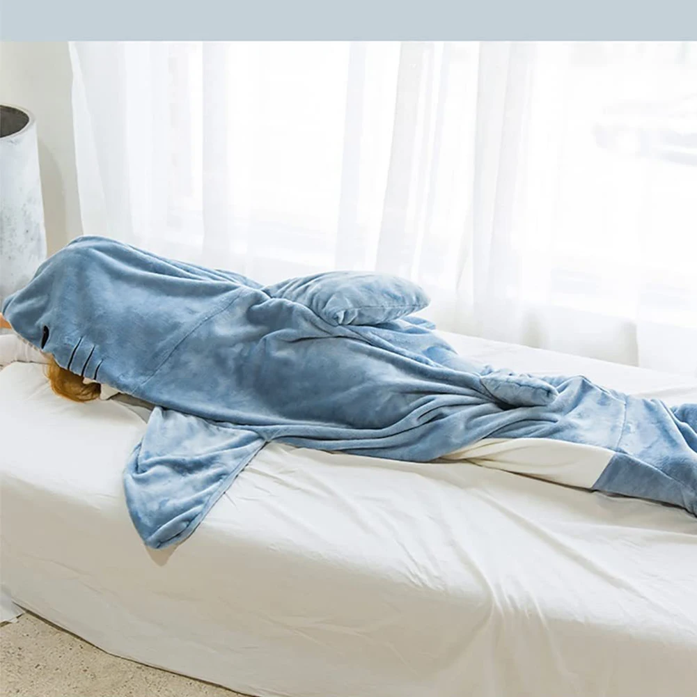 Shark Blanket Adult Cartoon Sl - Fleece Sleep Bag recension och pris