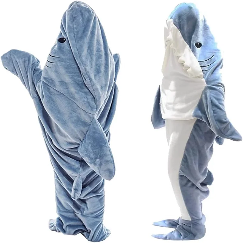 Shark Blanket Adult Cartoon Sl - Fleece Sleep Bag recension och pris