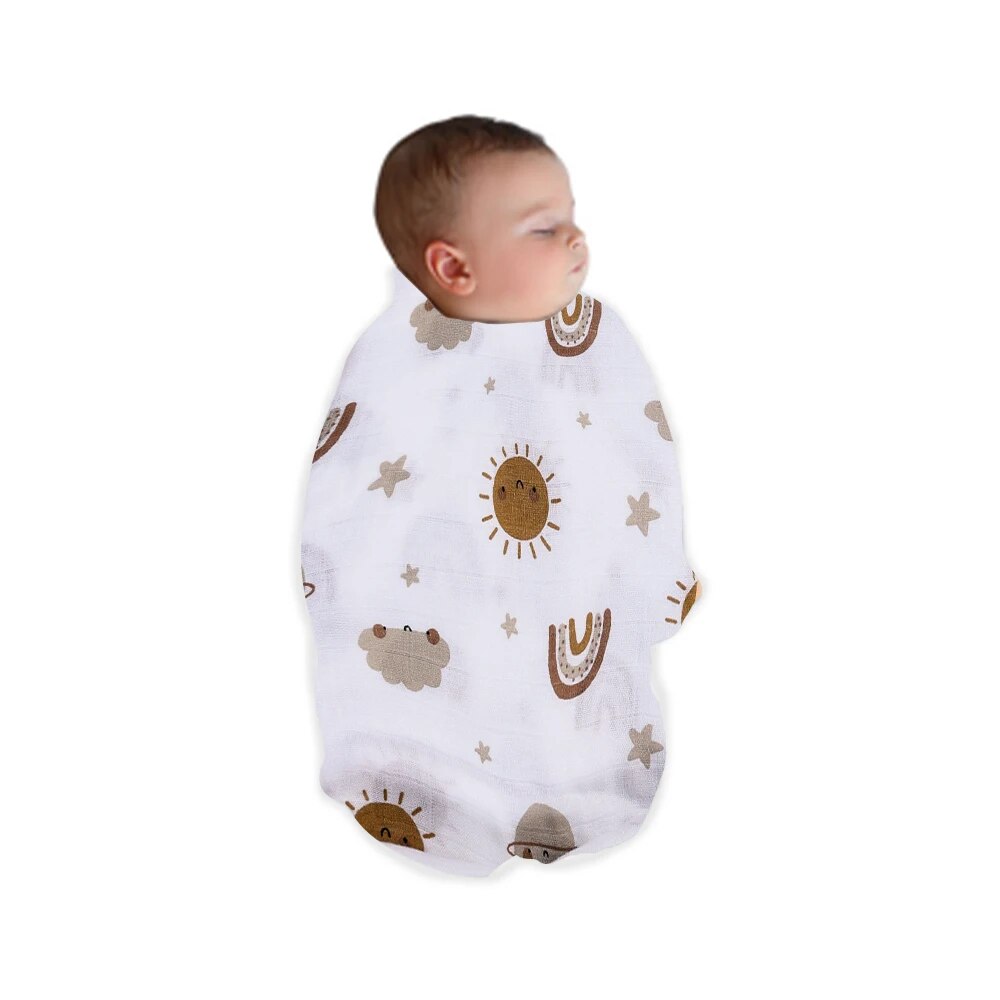 120x110cm Bamboo Cotton Baby M - Muslin Swaddle Wrap recension och pris